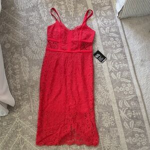 NWT Express Coral Lace Dress